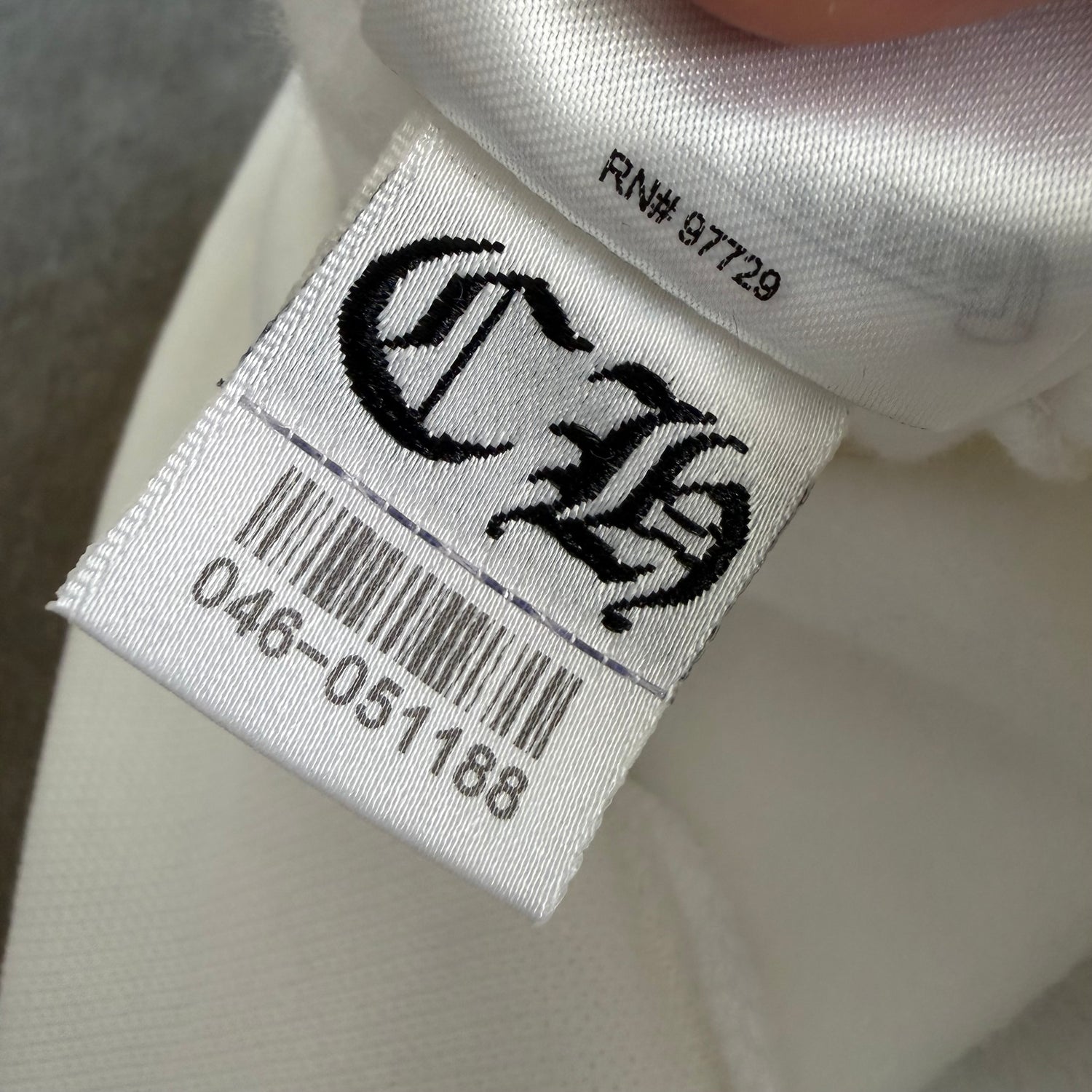 XL Chrome Hearts Silver Foil Logo Hoodie White