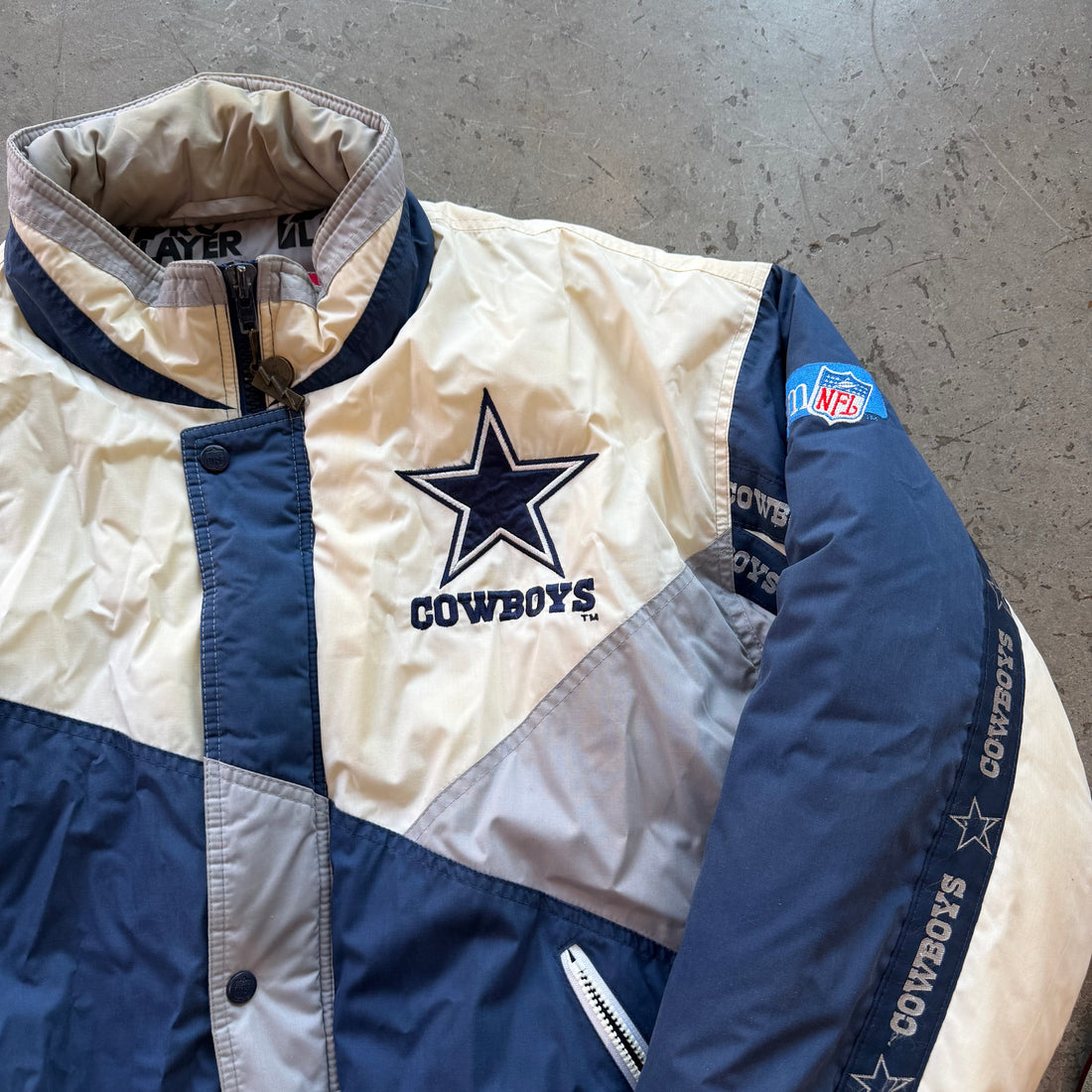 L 90s Cowboys Pro Player Jacket