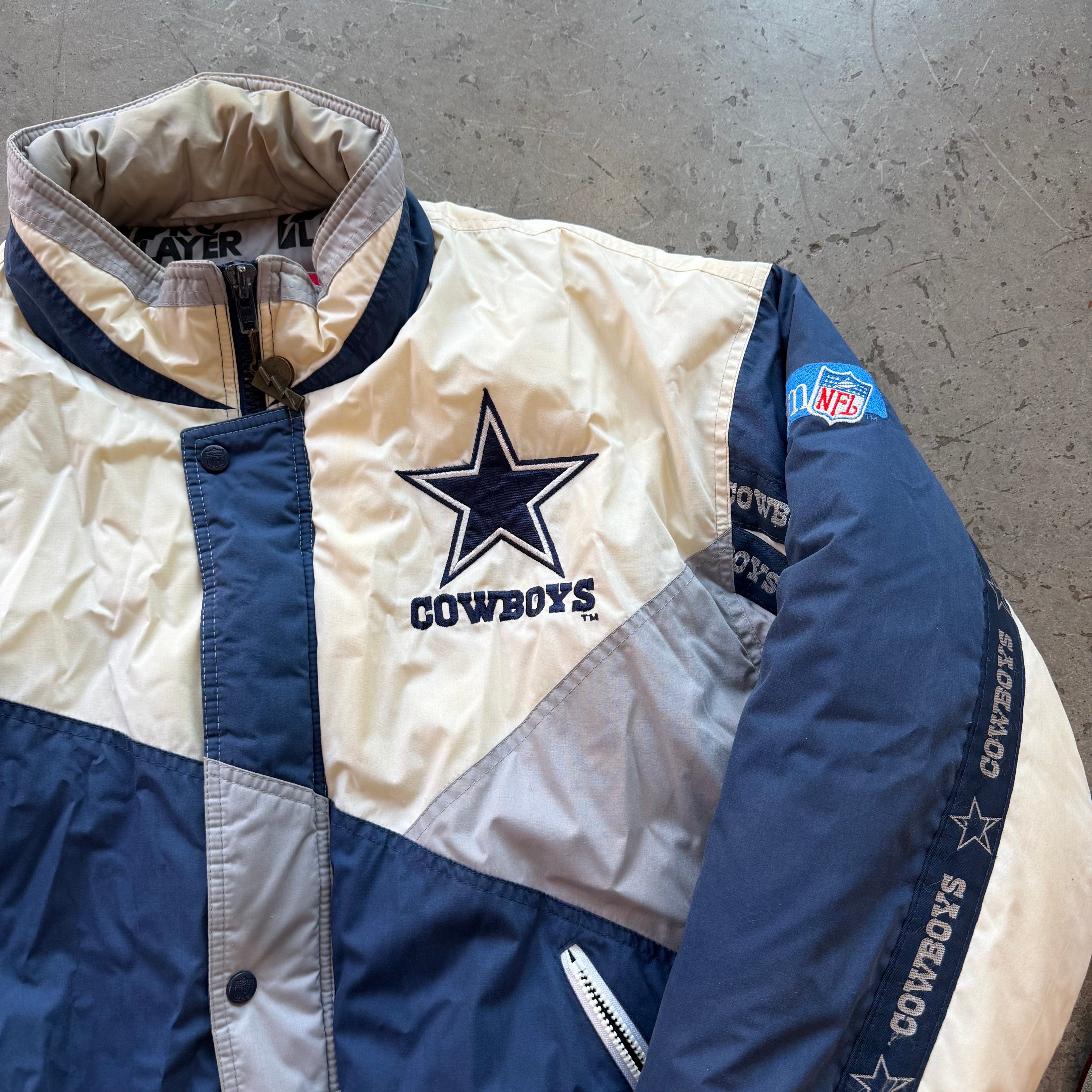 L 90s Cowboys Pro Player Jacket