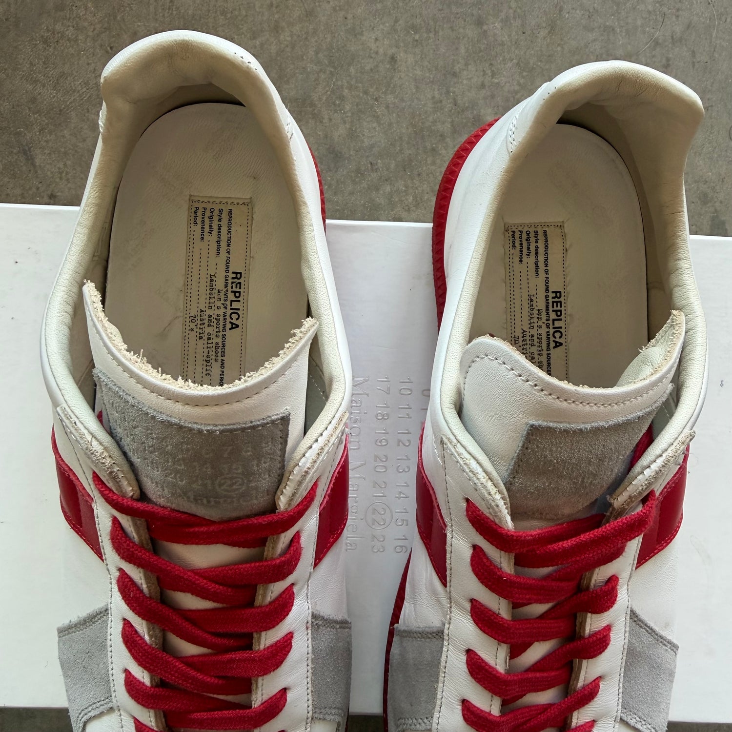 13 Maison Margiela Replica Gat Red White