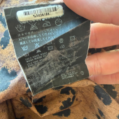 L Prada Cheetah Print Button Up