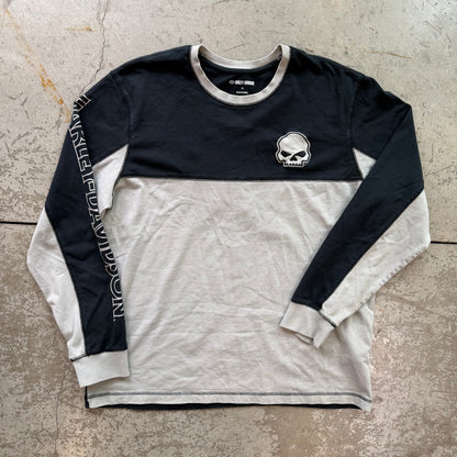 XL Modern Harley Skull Longsleeve