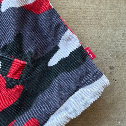 L Nike x Supreme Red Camo Corduroy Jacket