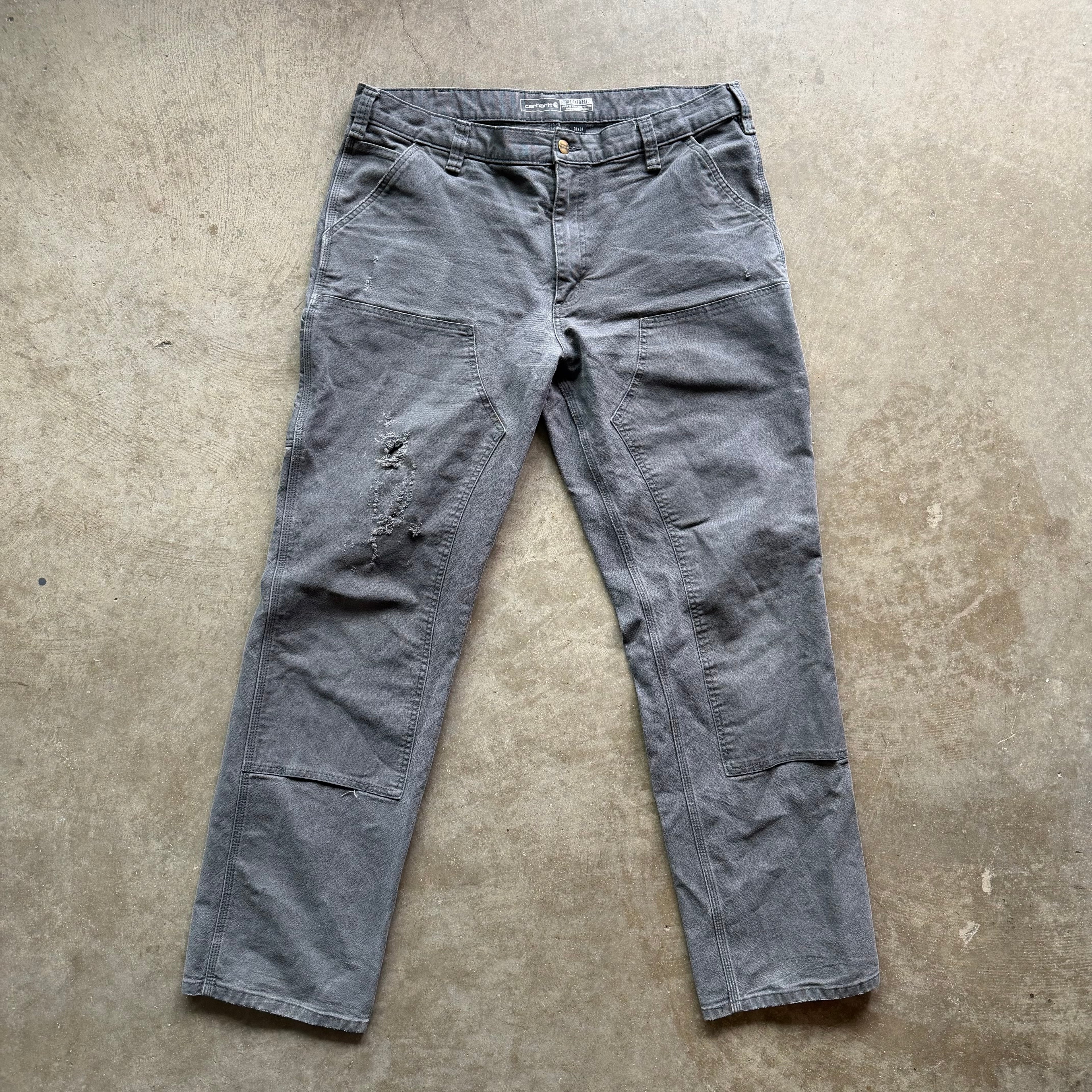 38x34 00s Grey Carhartt Pants