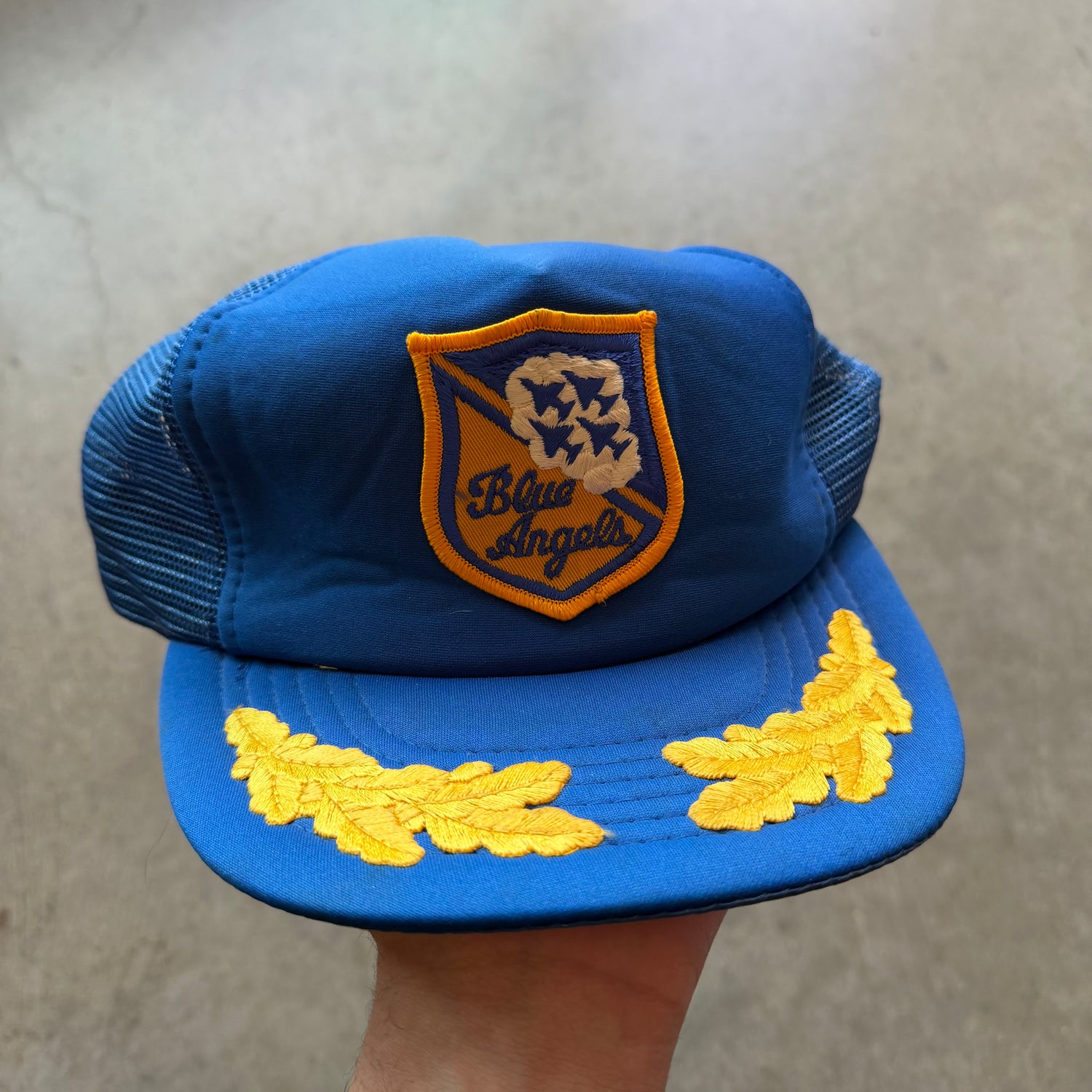 80s Blue Angels Trucker Style Hat