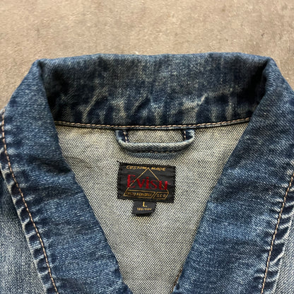 L 00s Evisu Patch Denim Jacket