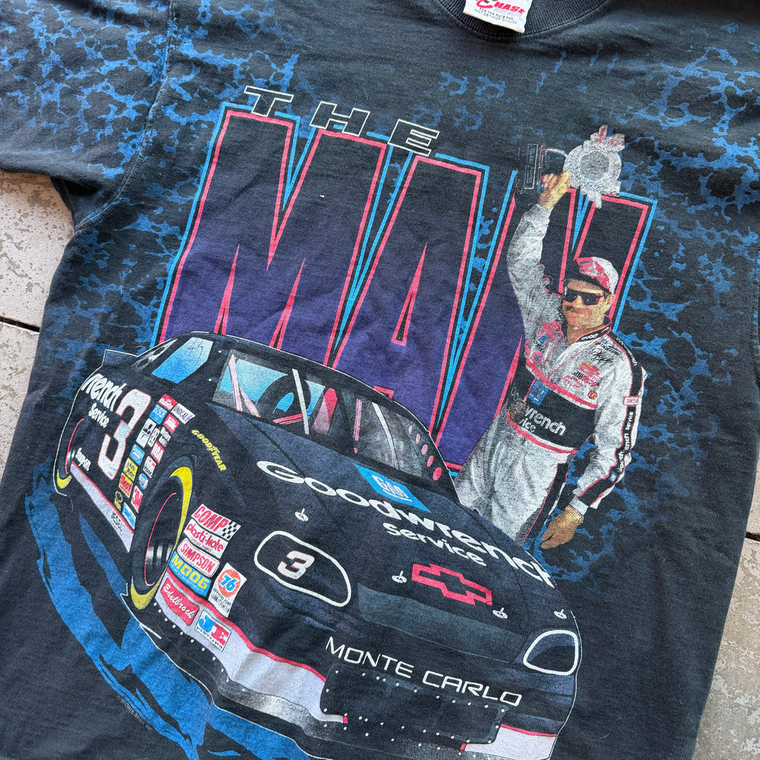 L 90s Dale Earnhardt AOP NASCAR Tee