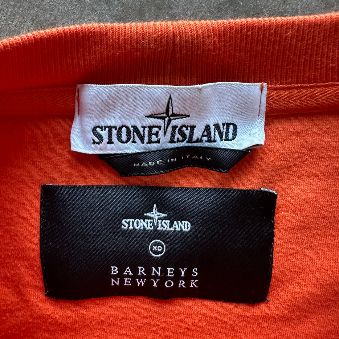 L Stone Island Orange Longsleeve