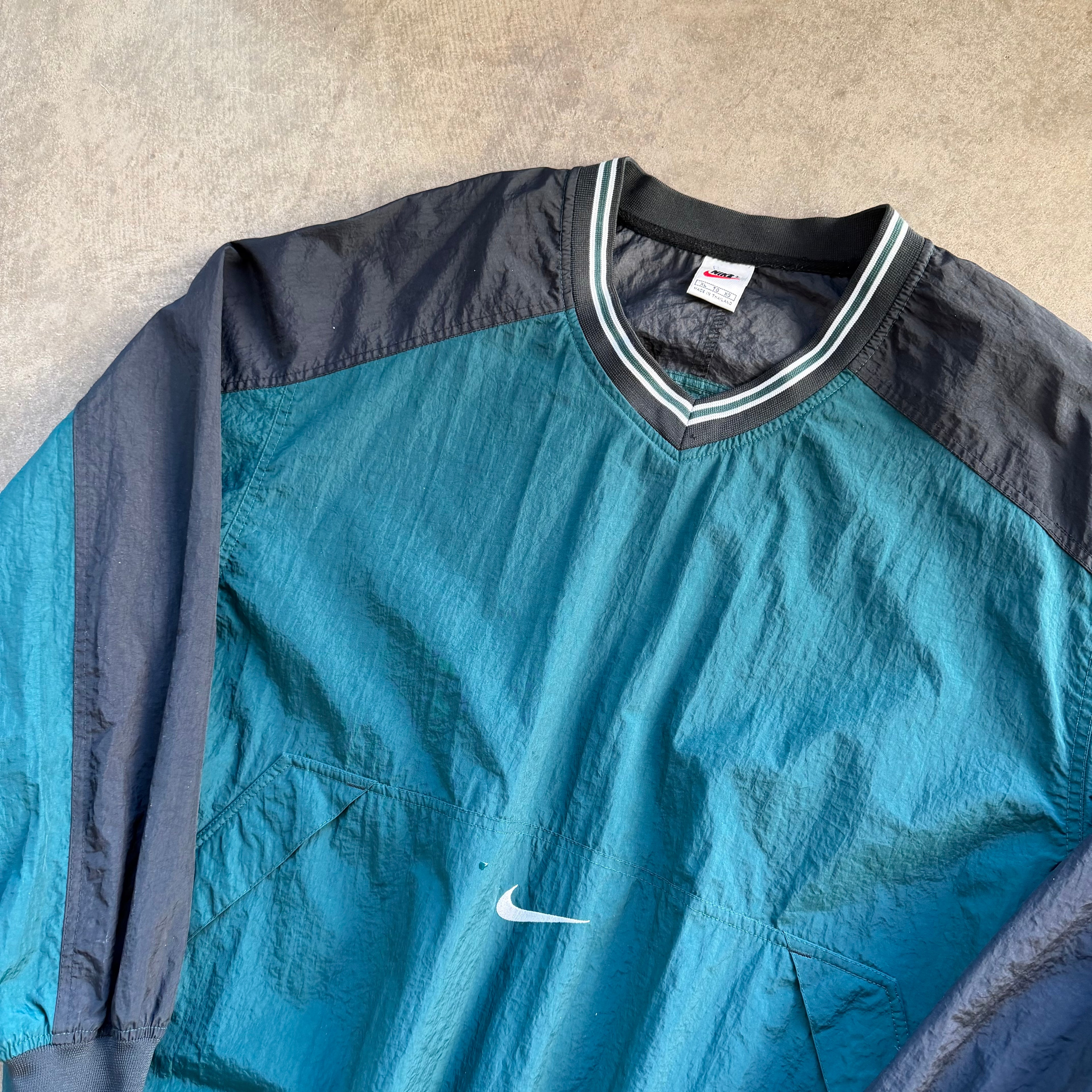 XL 90s Green Nike Pullover