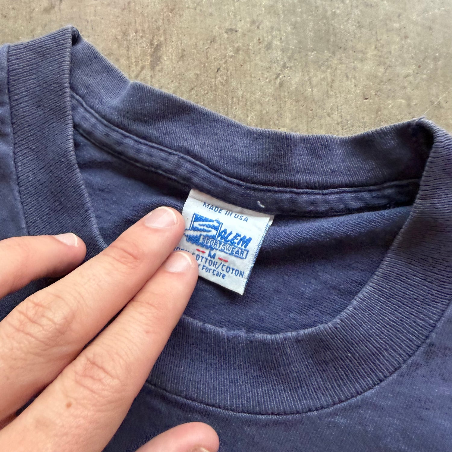 M 90s Salem Cowboys Helmet Tee