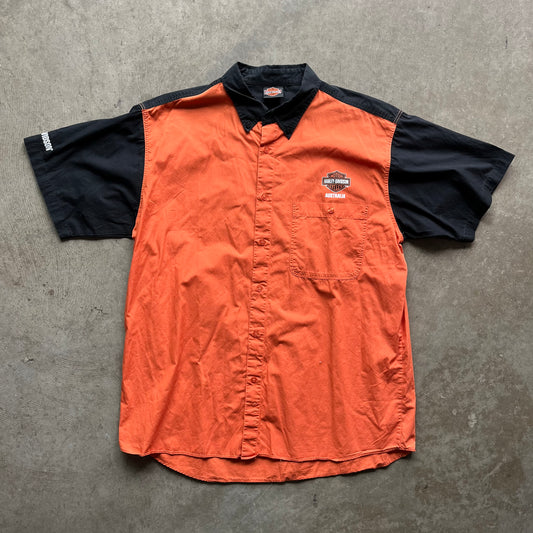 L 00s Australia Harley Work Shirt