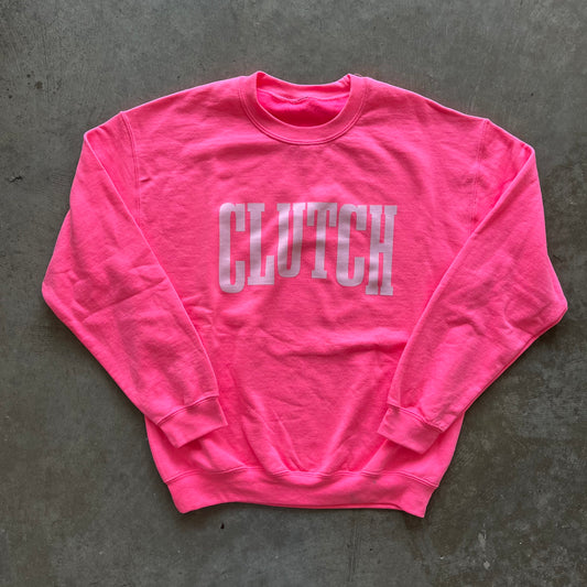 M Pink Clutch Rework Crewneck