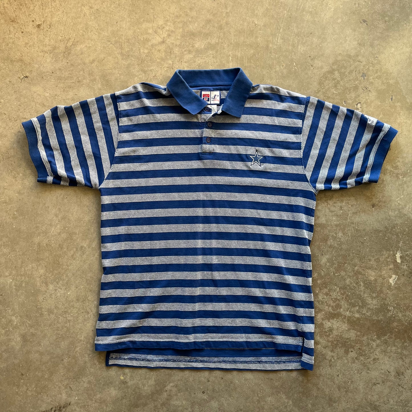 XL 90s Striped Cowboys Polo