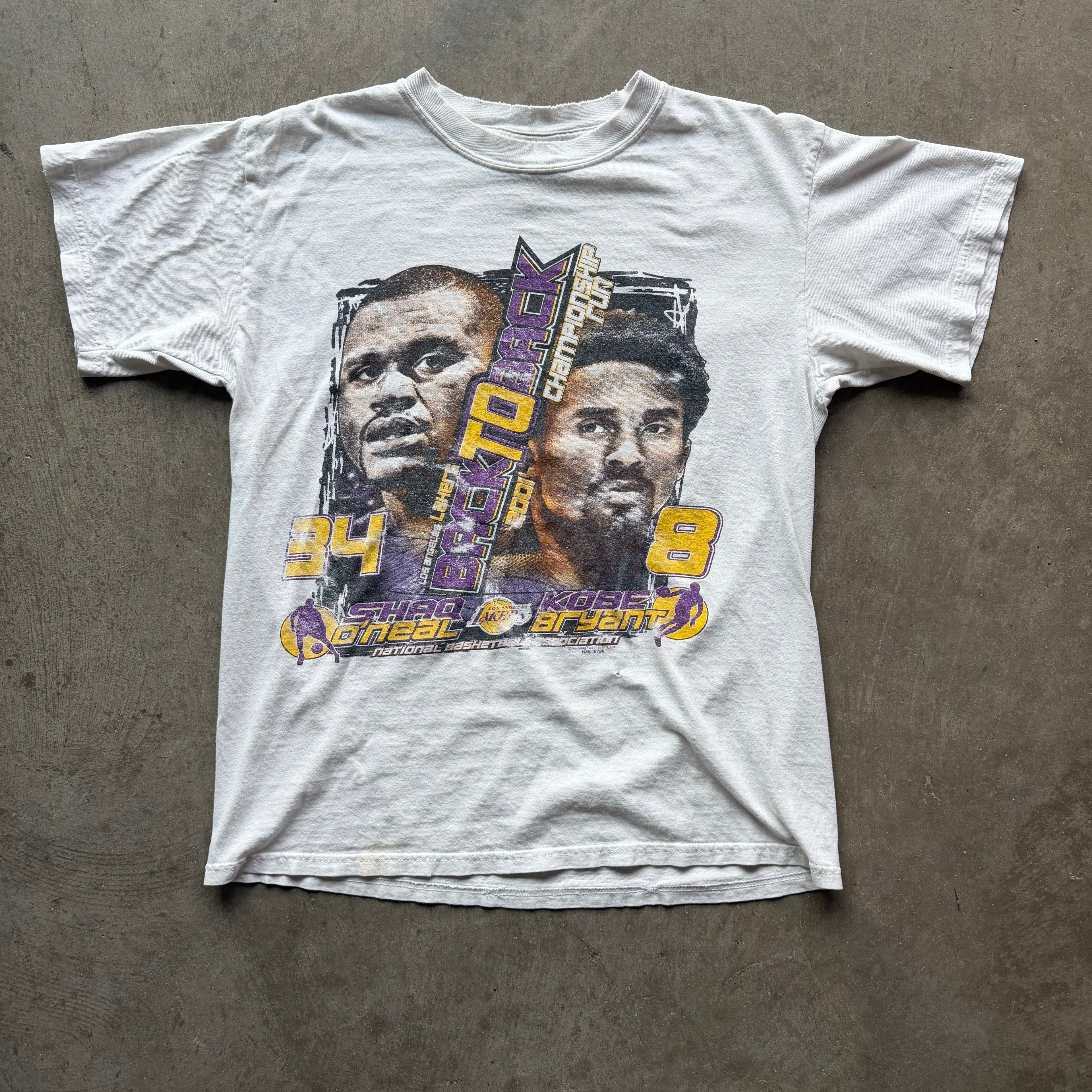 M 01 Shaq and Kobe Lakers Tee