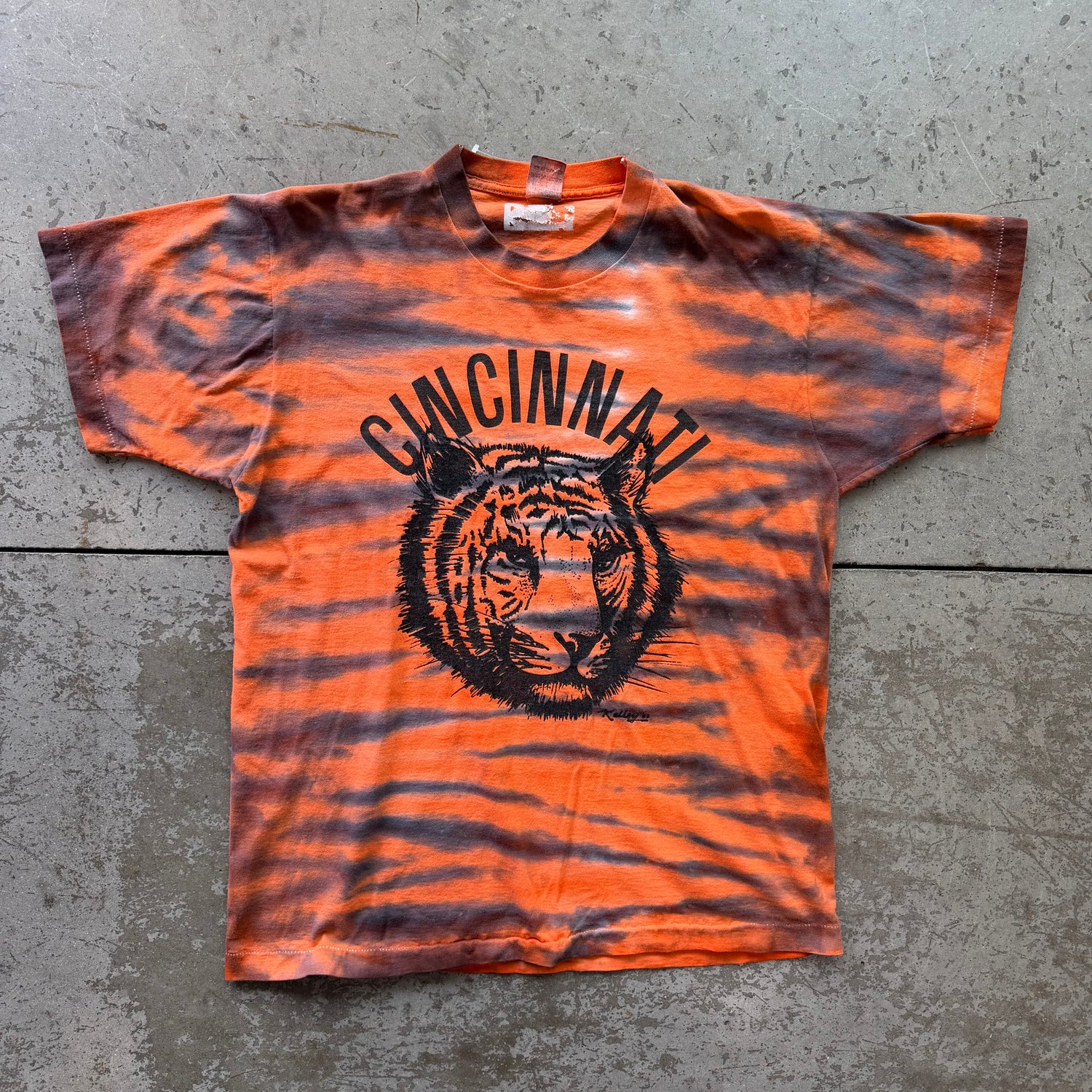 XL 90s Bengals Tye Dye Tee