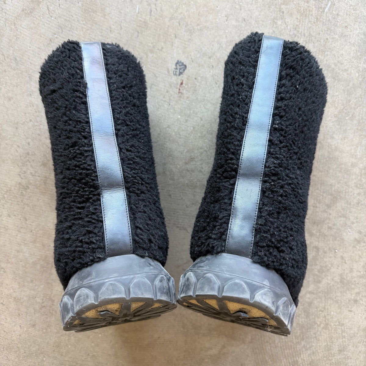 10 Rick Owens Shearling Lunar Tractor Boots