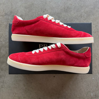 11 Prada Lane Sneaker Red Suede
