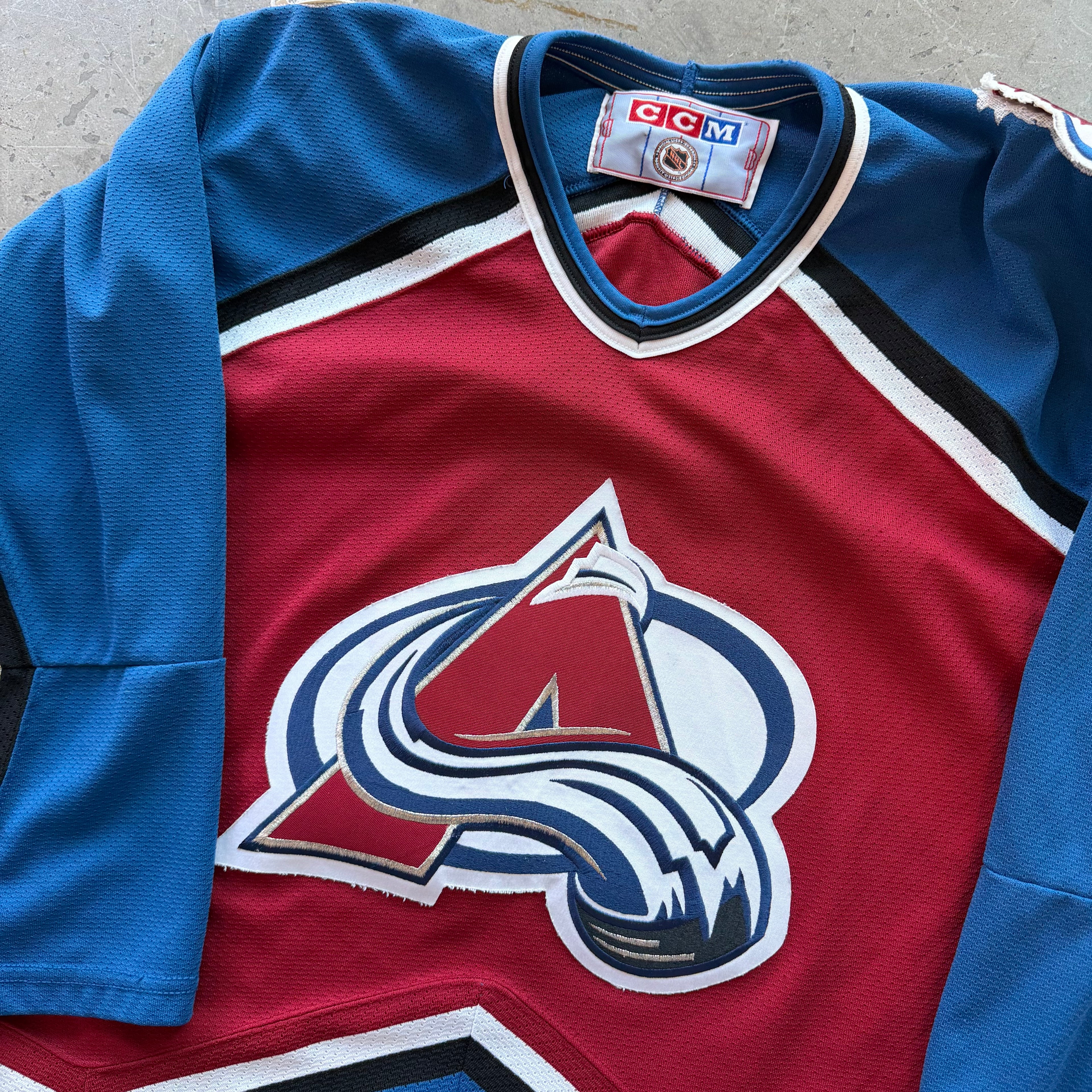 M 90s Colorado Avalanche Hockey Jersey