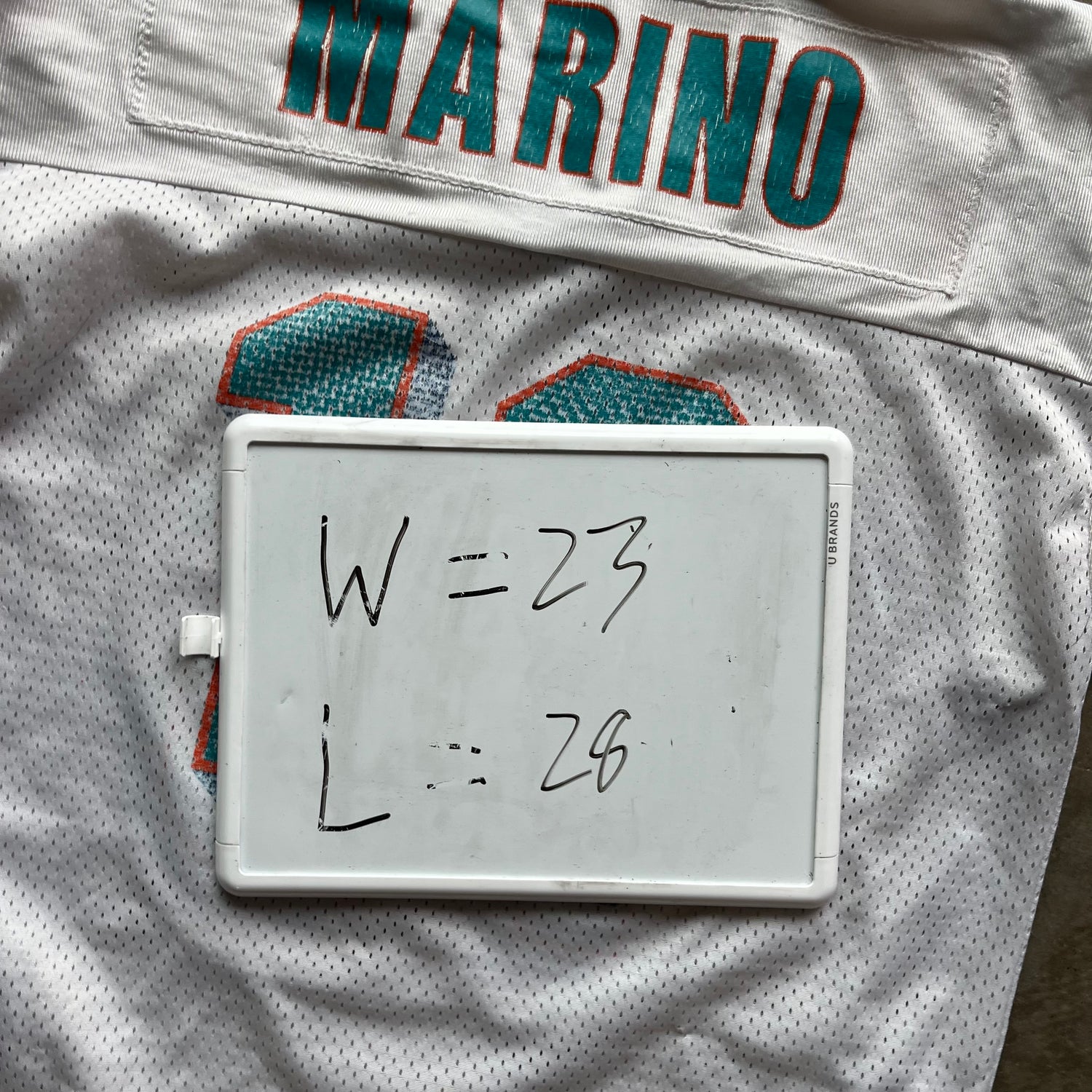 L 90s Marino Dolphins Jersey