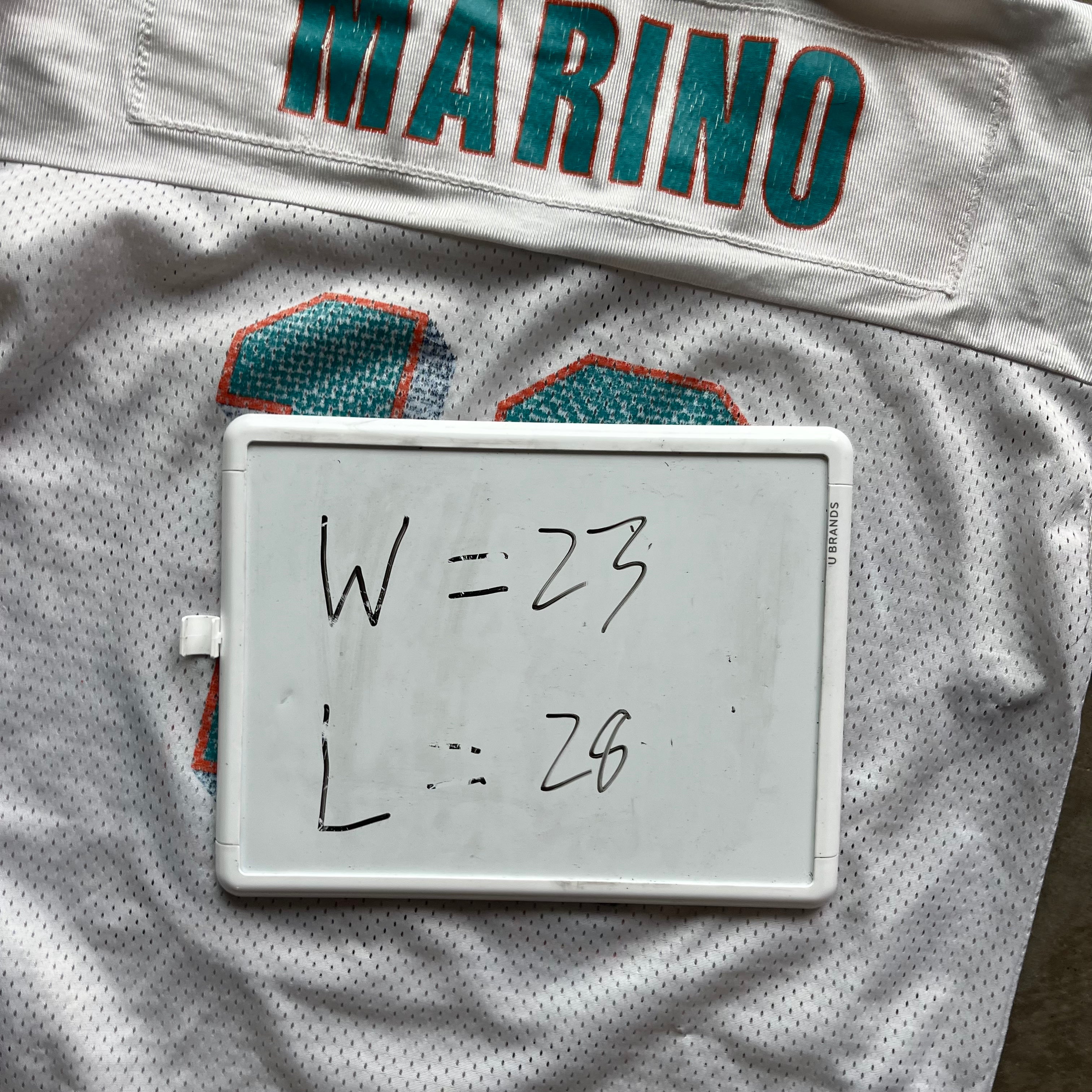 L 90s Marino Dolphins Jersey