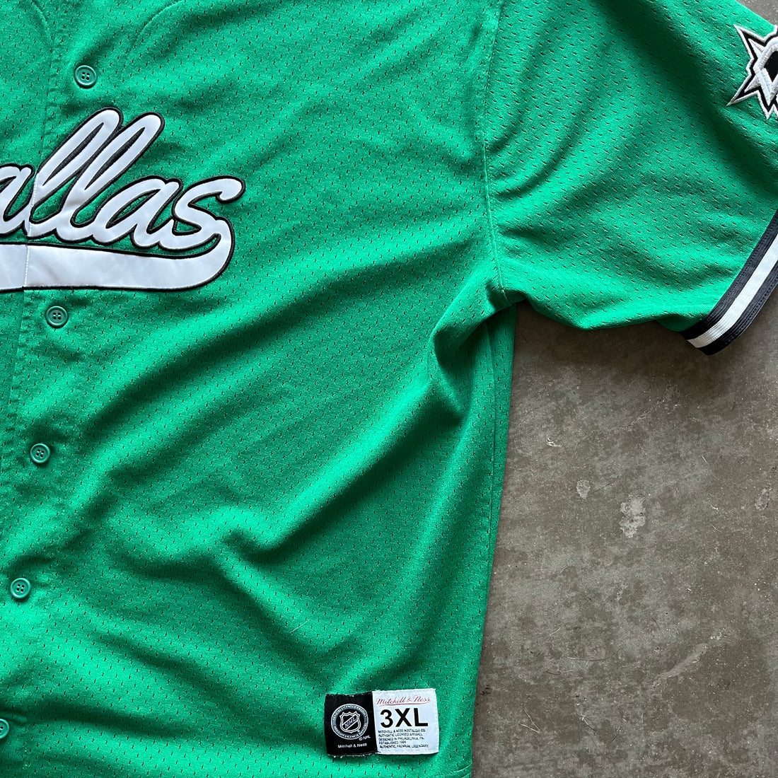XXXL Dallas Stars Baseball Jersey