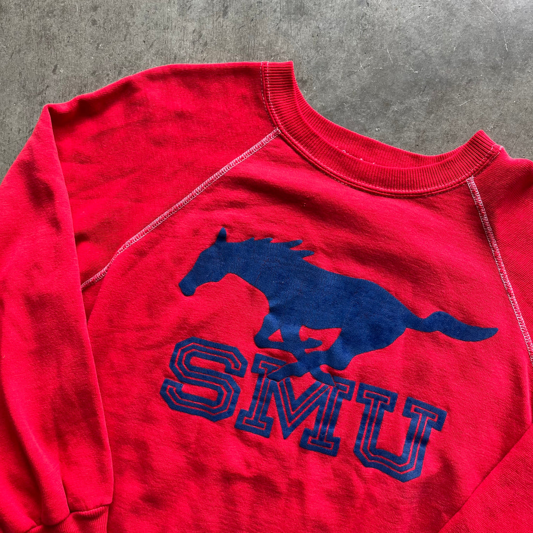 S 80s SMU Crewneck
