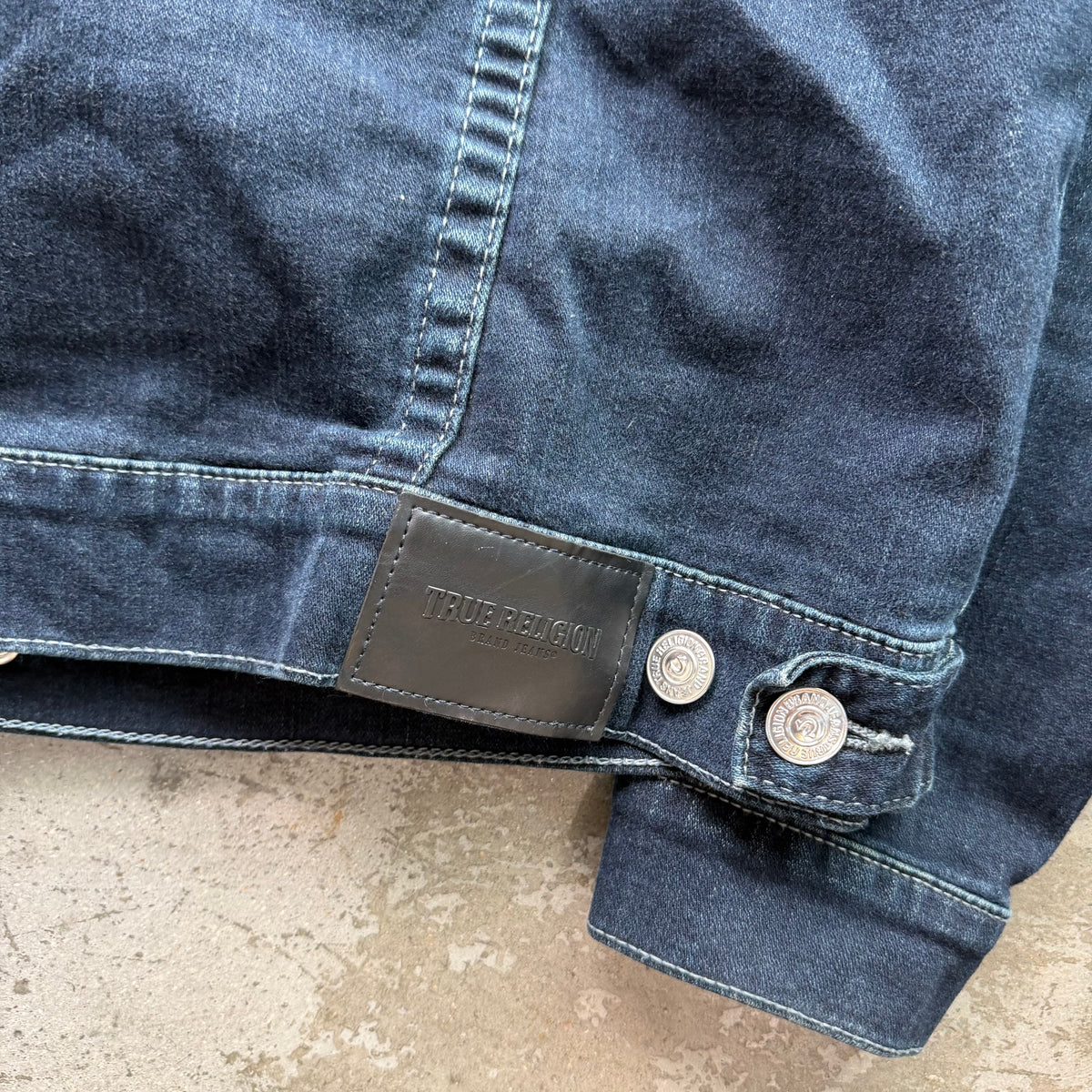 XL True Religion Denim Trucker Jacket