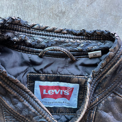 M 00s Faux Leather Levis Jacket