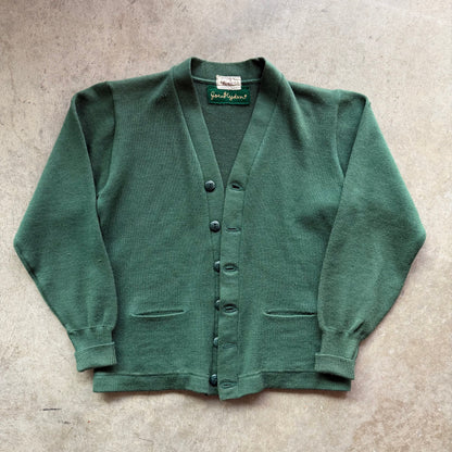 L 60s Dehen Award Cardigan Green