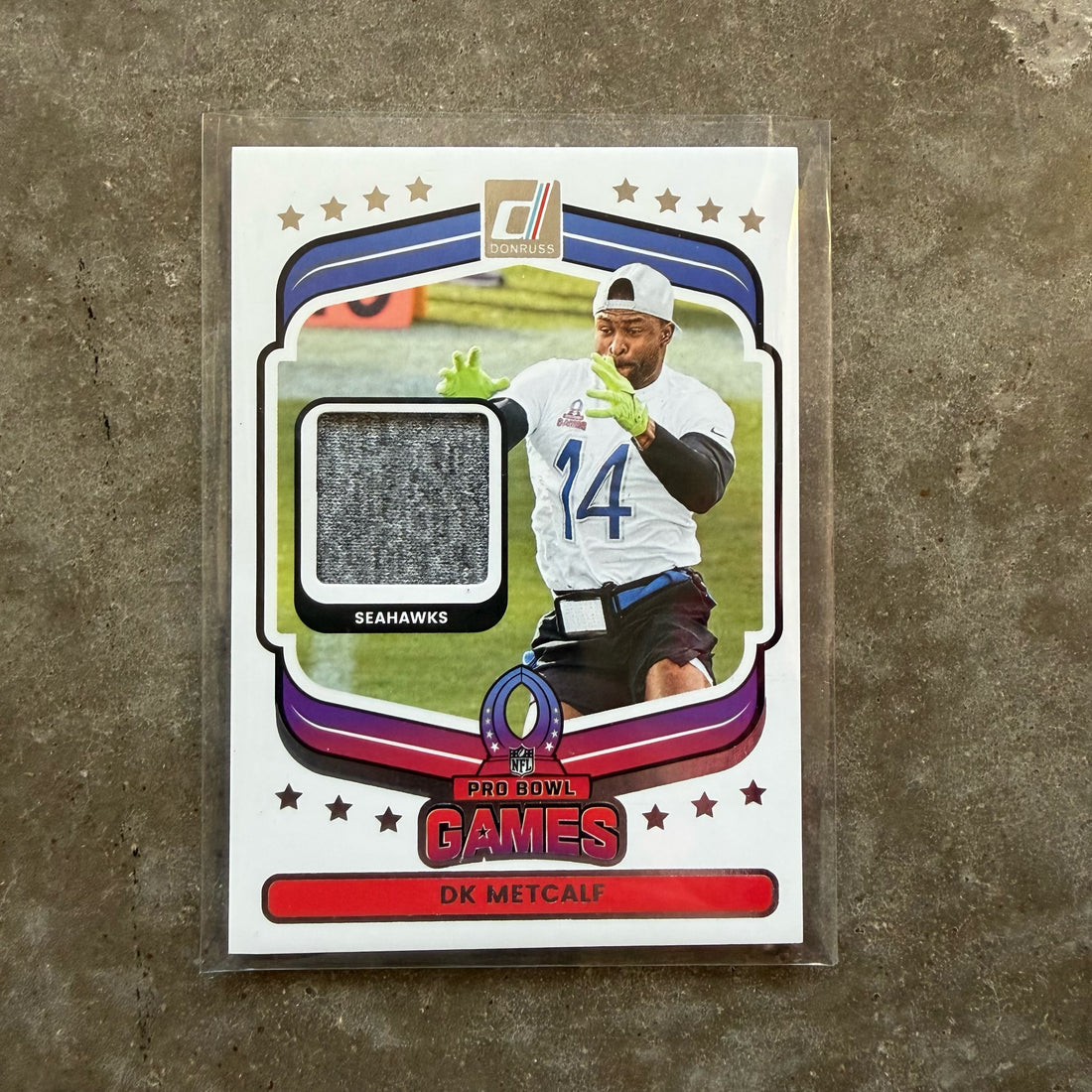 D.K. Metcalf 2025 Panini Pro Bowl Patch Card