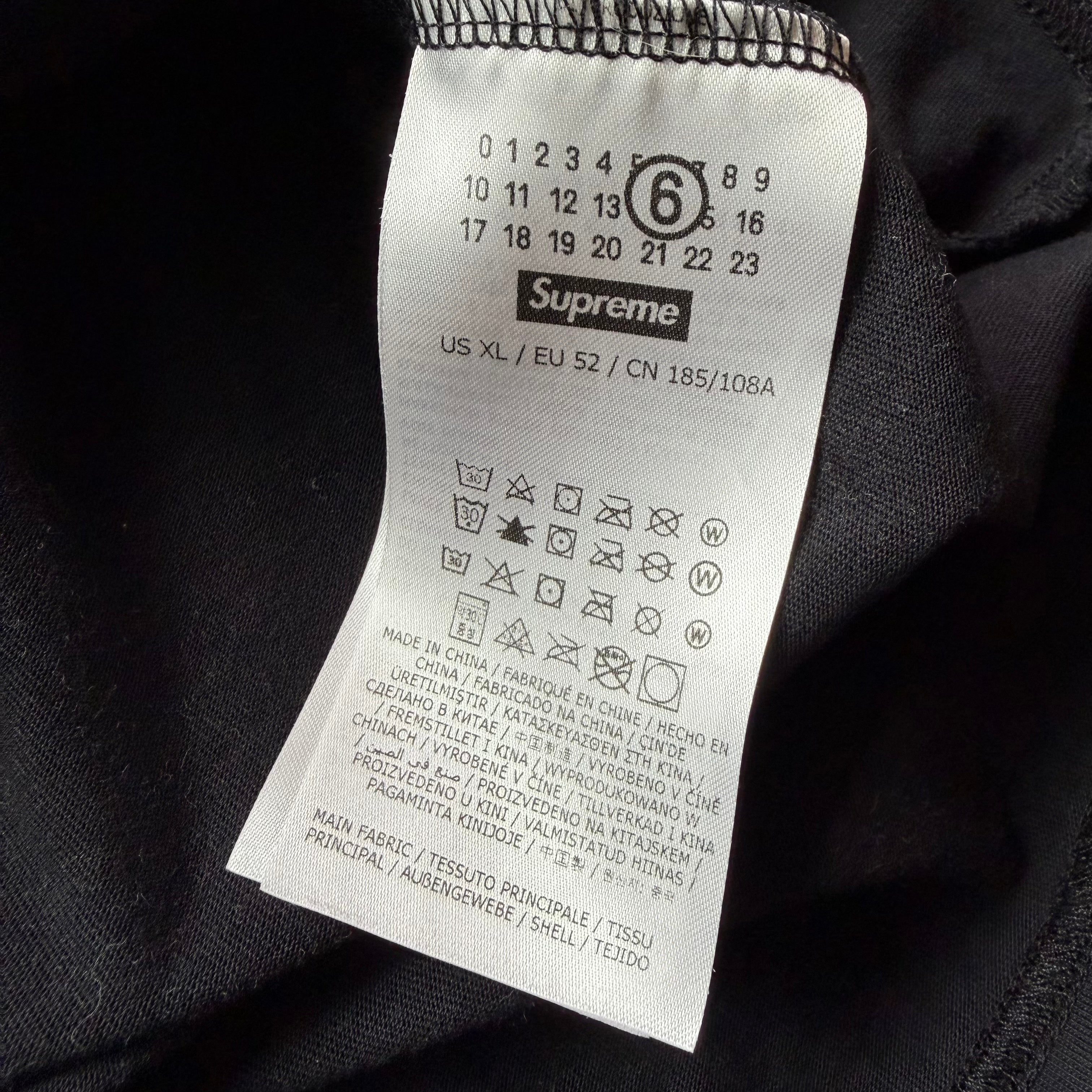 L Supreme x Margiela Flaming Skull Tee