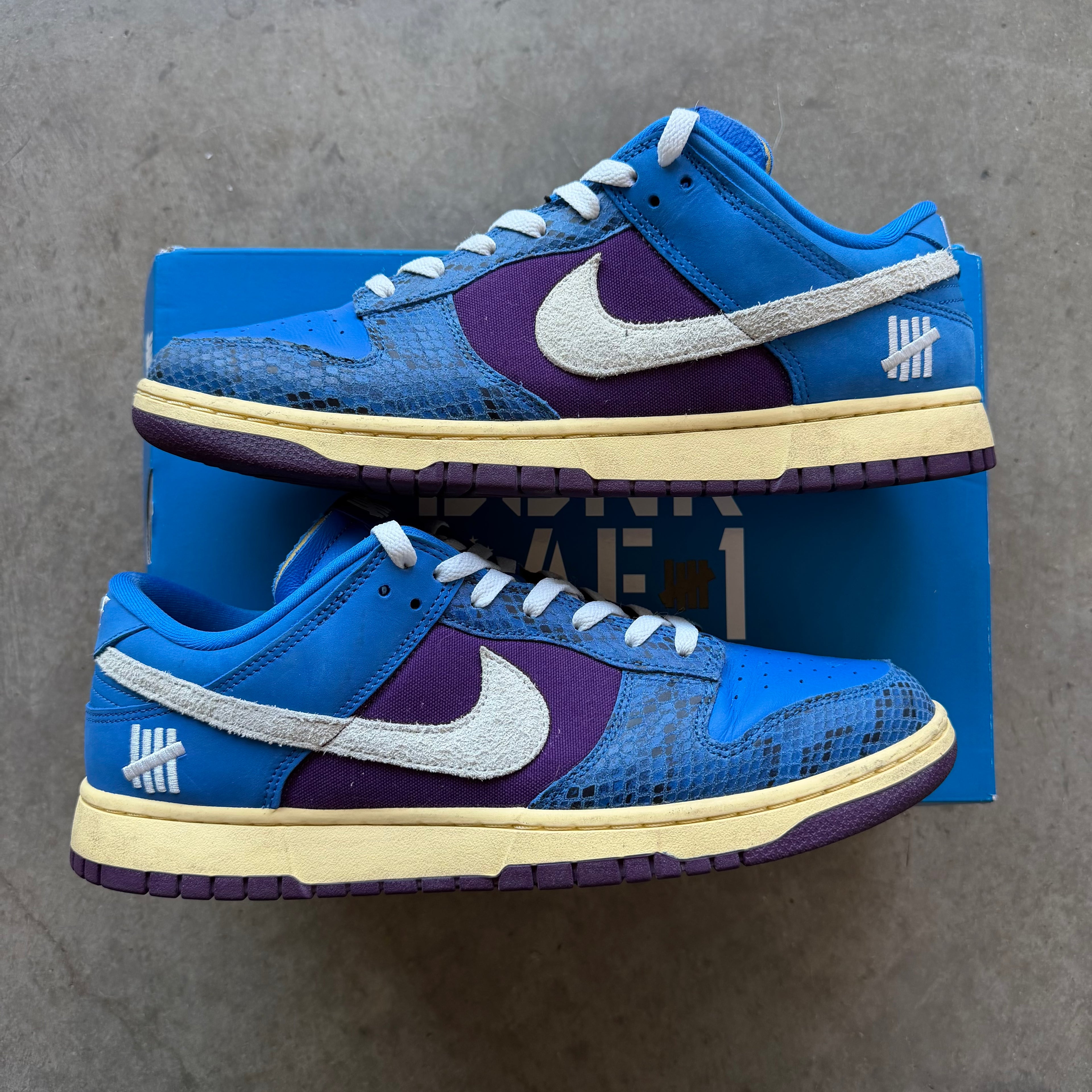 13 Used Nike Dunk Low UNDFTD