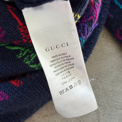 XXL Gucci Hollywood Rainbow Sweater Navy