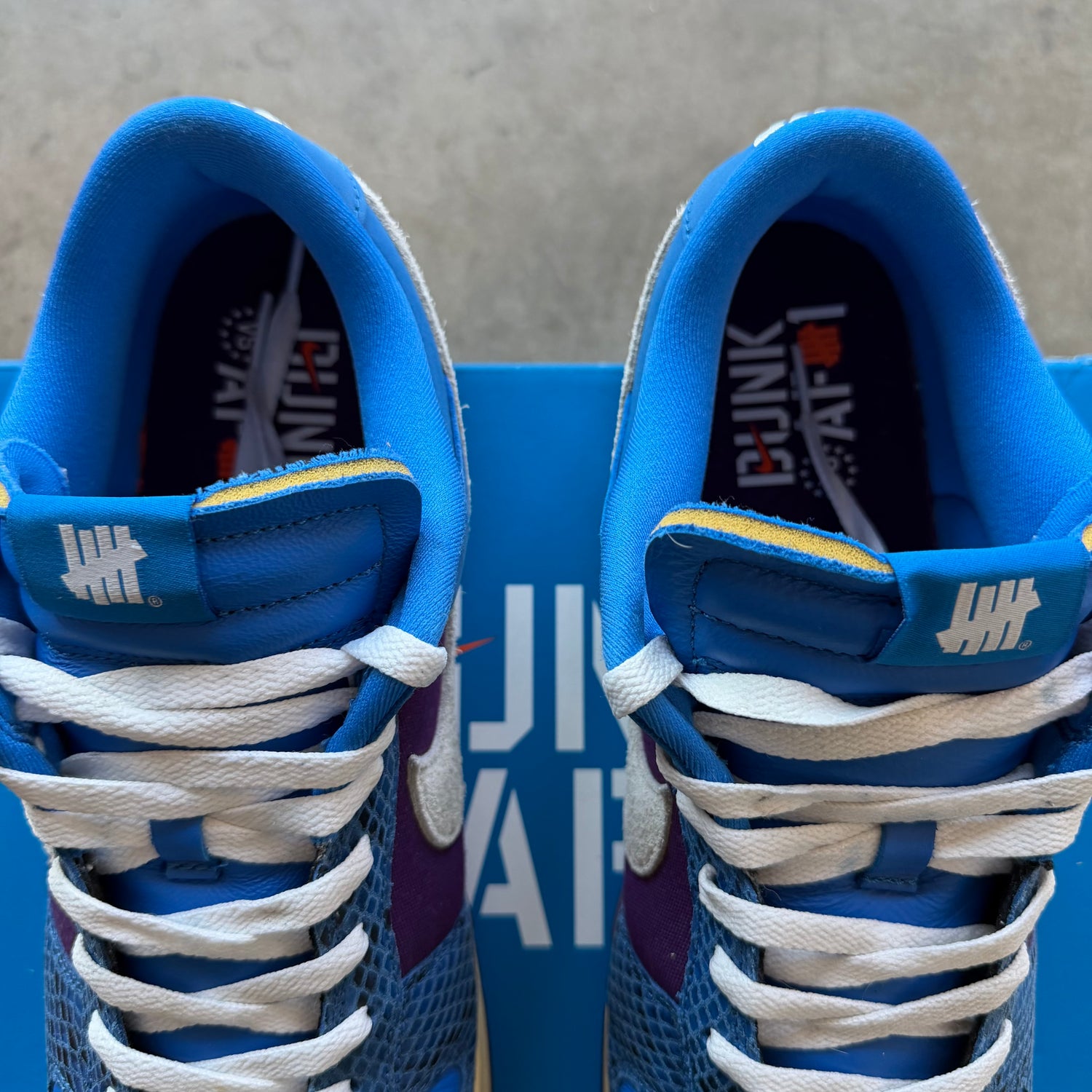 13 Used Nike Dunk Low UNDFTD