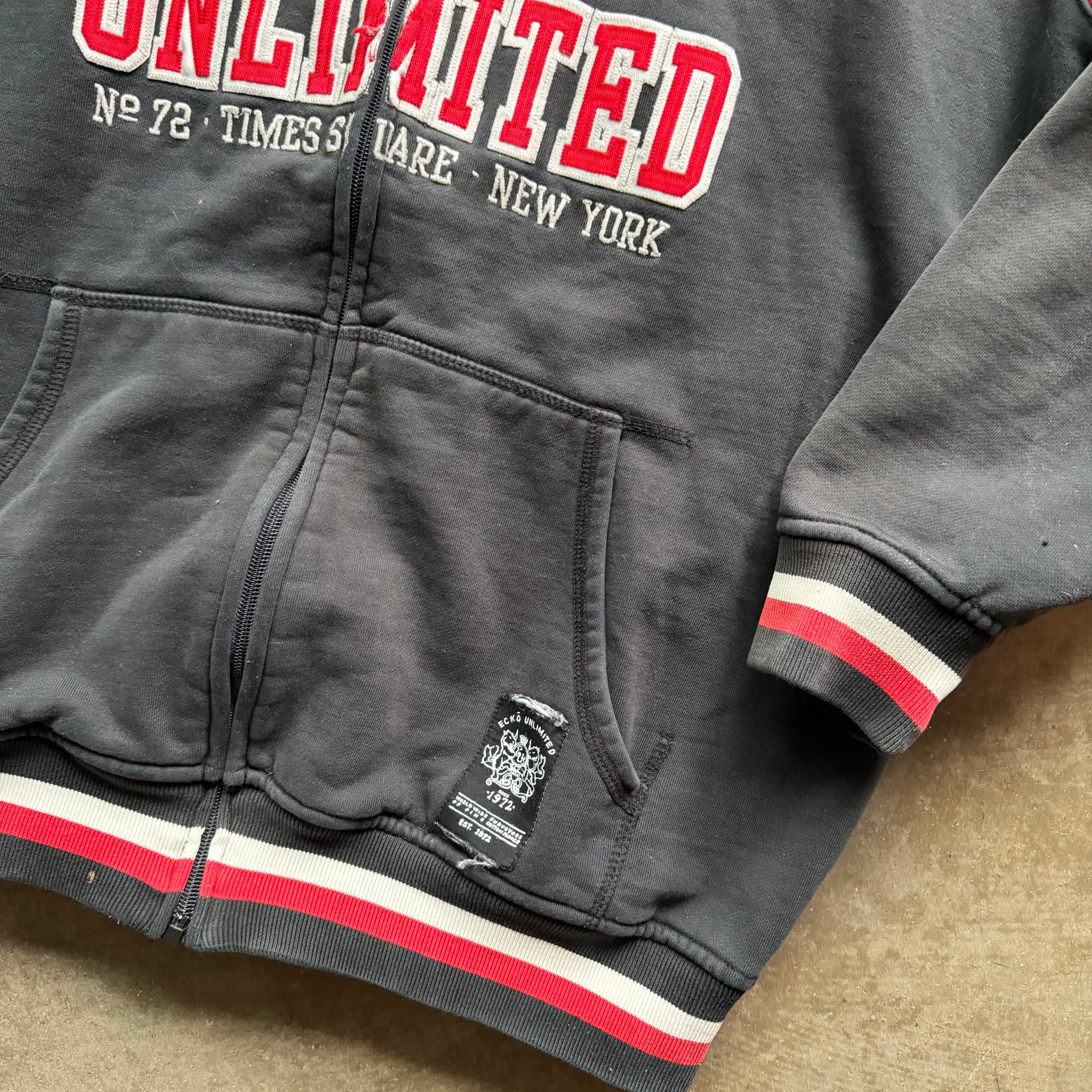 L Y2K Ecko Full Zip Hoodie