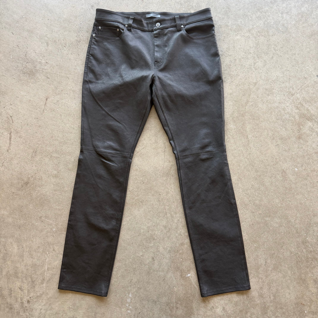 36x33 John Varvatos Rocker Leather Pants