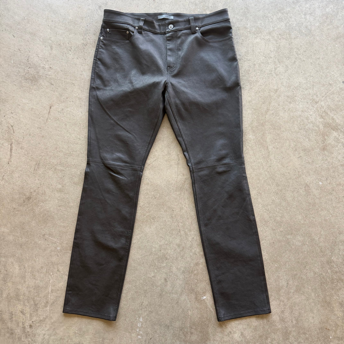 36x33 John Varvatos Rocker Leather Pants