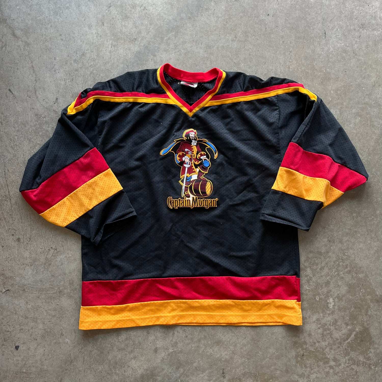 L 90s Captain Morgan Hockey Jersey