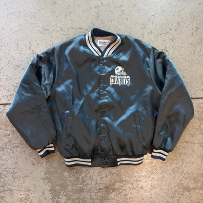XL 90s Dallas Cowboys Chalk Line Bomber