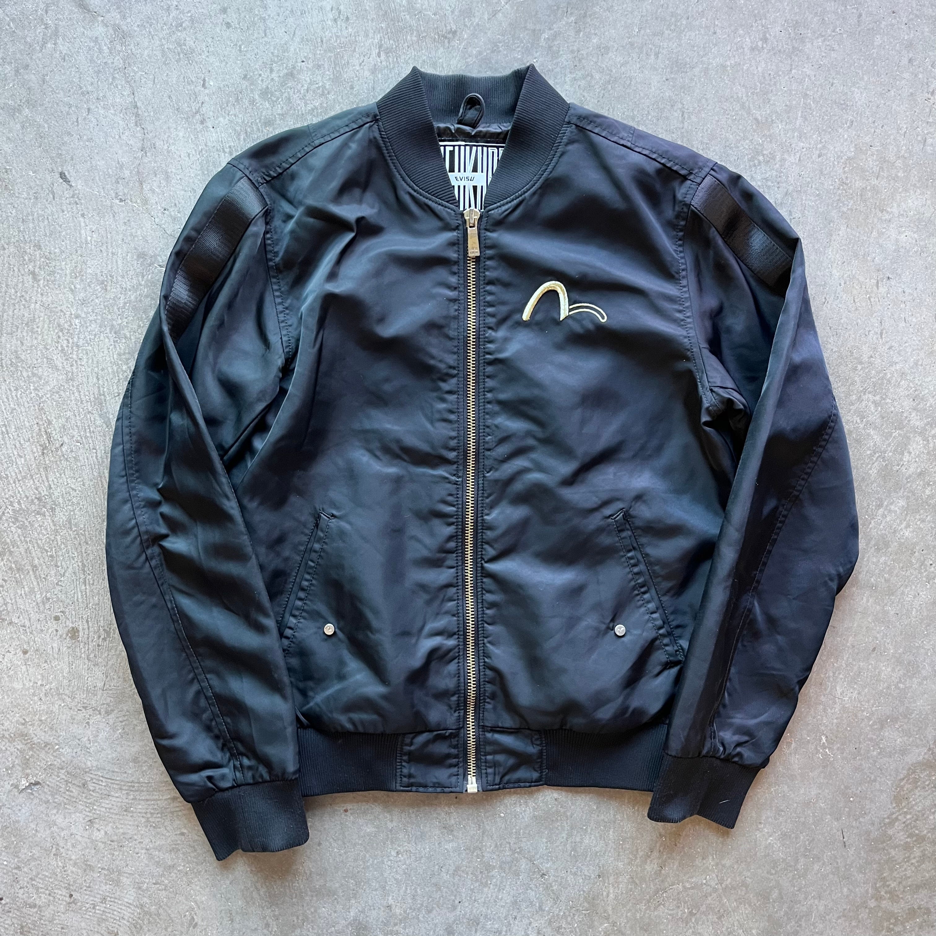 S Evisu Kuro Gold Bomber Jacket