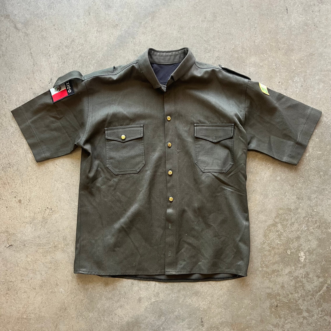 L Vintage Mexican Military Gear