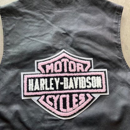 L 90s Harley Leather Vest