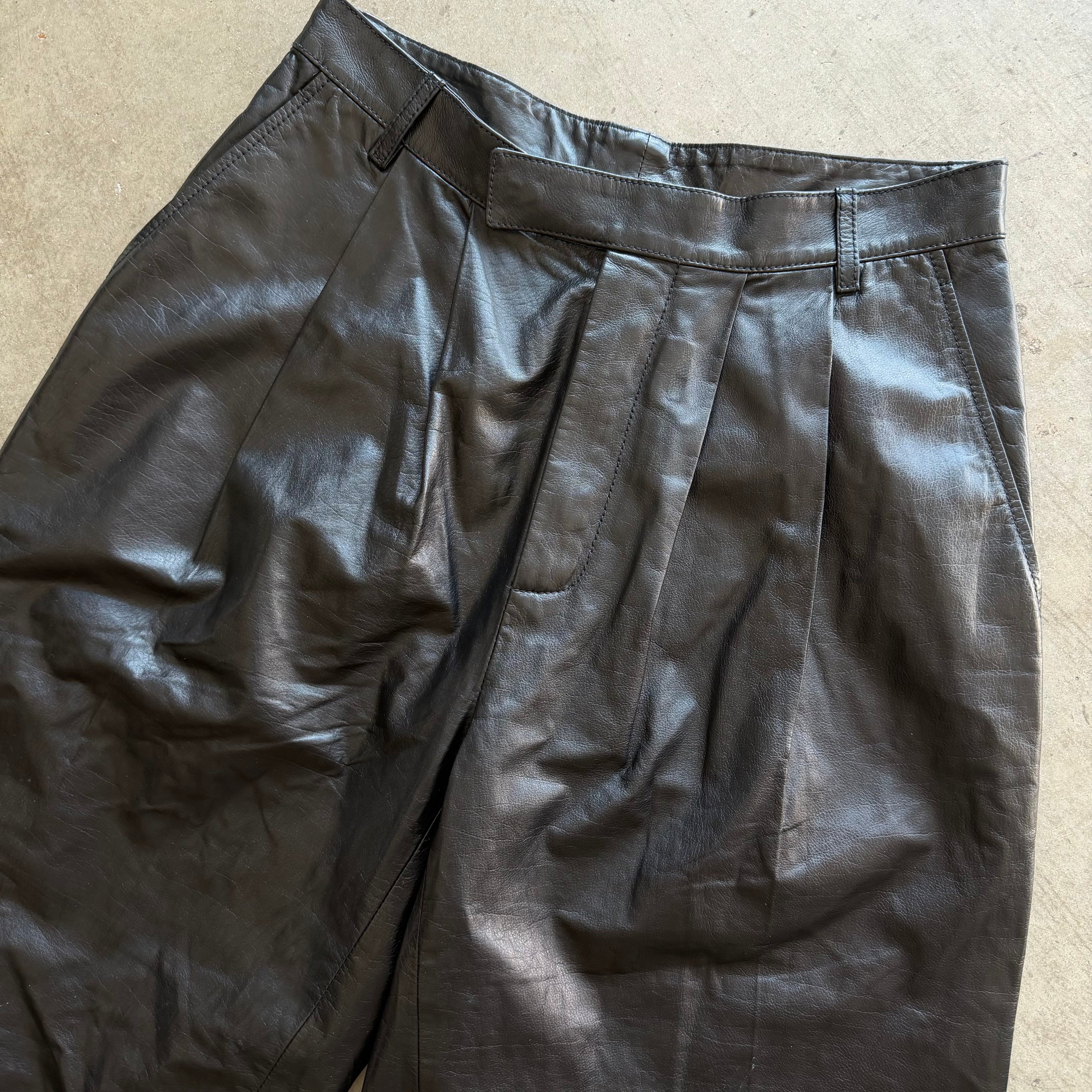 30x34 Gucci Leather Pants