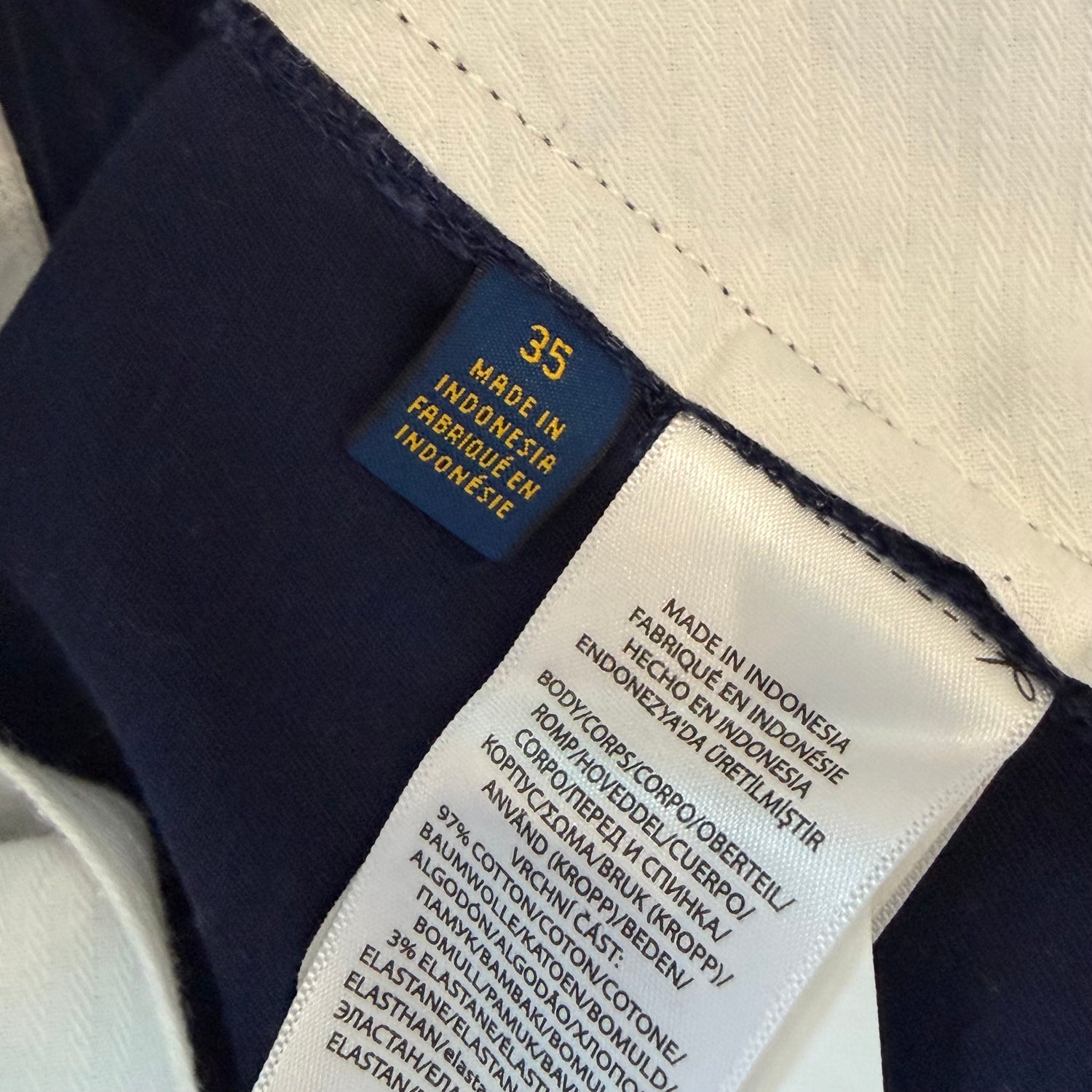 35w Navy Polo Shorts