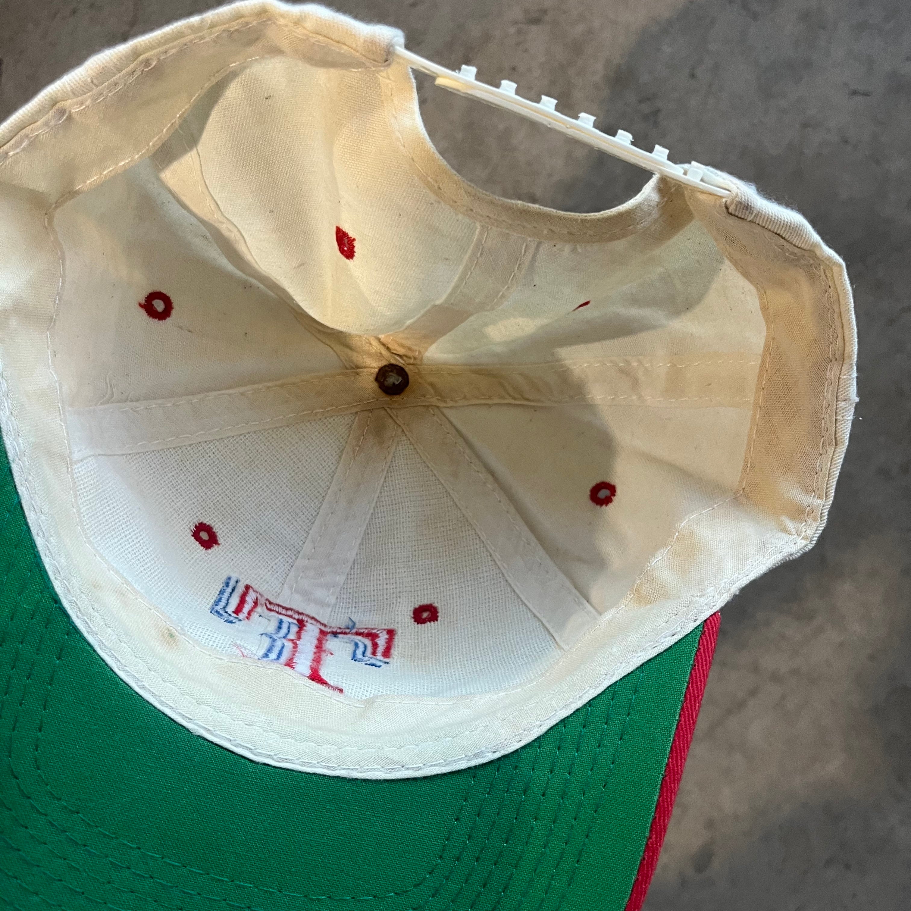 90s White Texas Rangers Hat