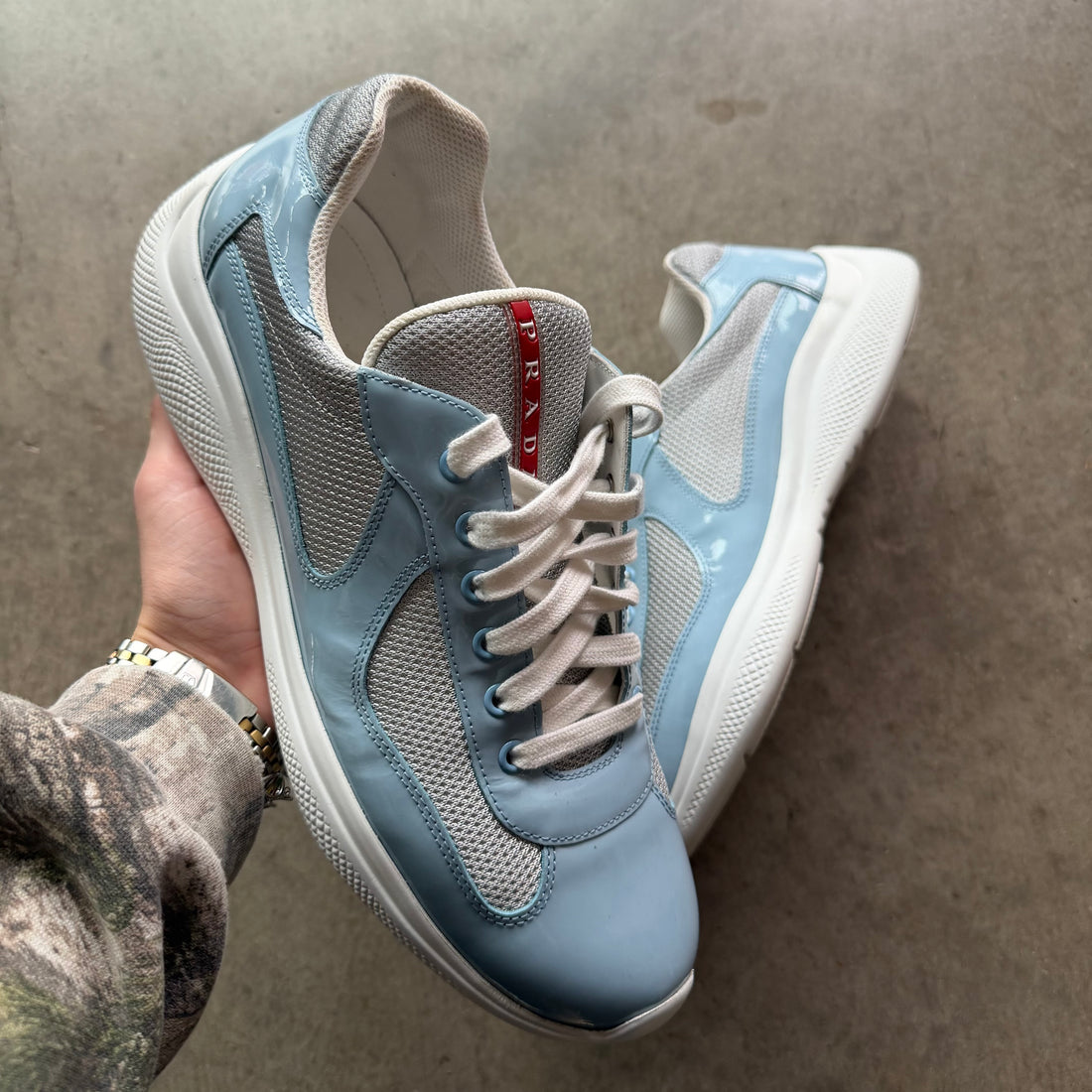 10 Used Baby Blue Prada Cup