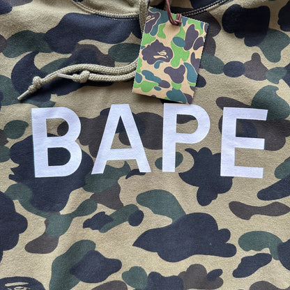 XL Bape Camo Spellout Hoodie