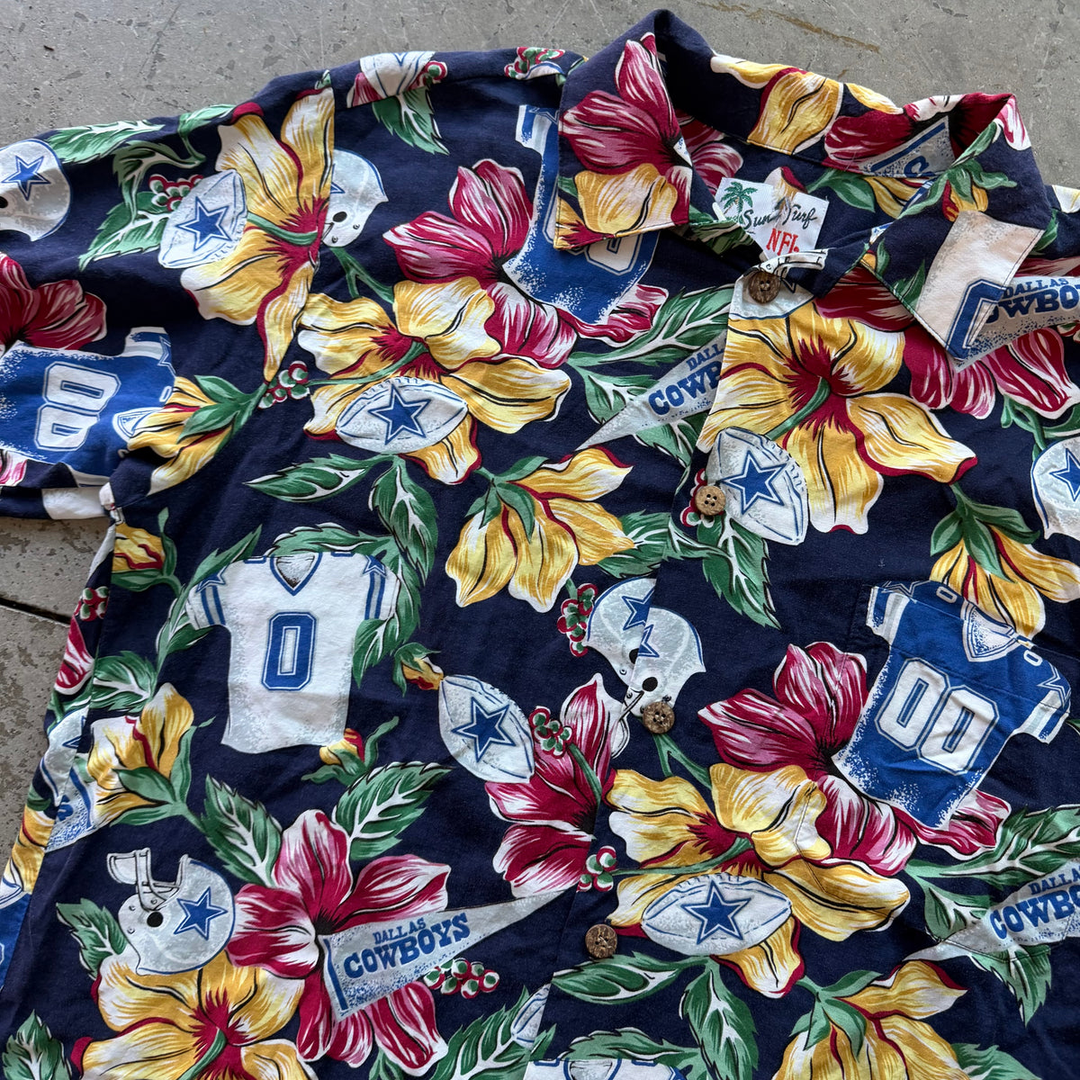 M 90s Cowboys Hawaiian Shirt