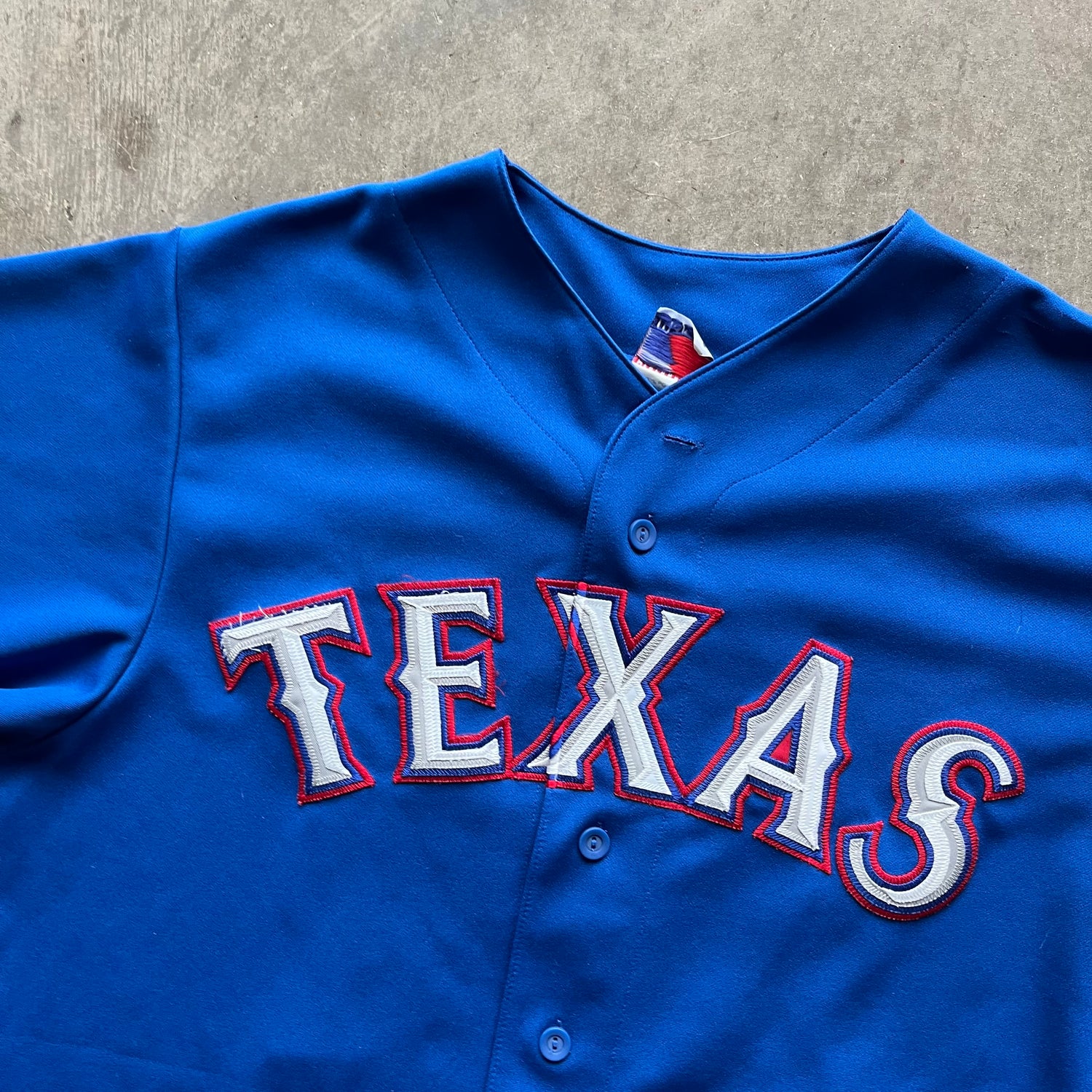 XL 00s Teixeira Rangers Jersey