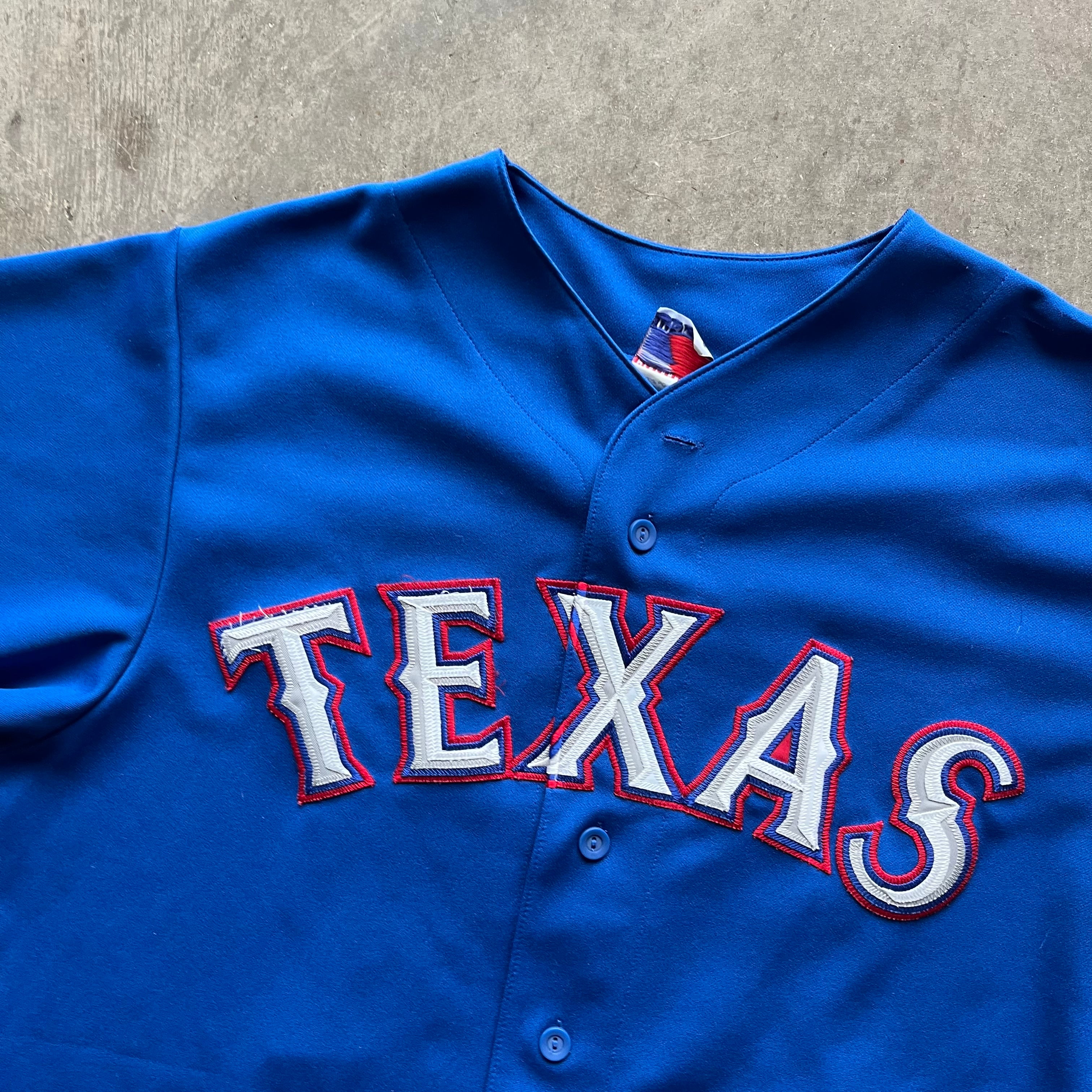 XL 00s Teixeira Rangers Jersey